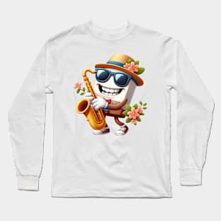 Jazz Saxophone Player Long Sleeve T-Shirt